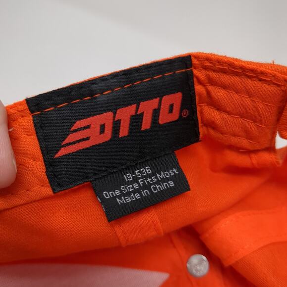 Lazy Bear Ranch Weiser, ID Strapback Baseball Cap Orange One Size 6 Panel Otto - Picture 9 of 10